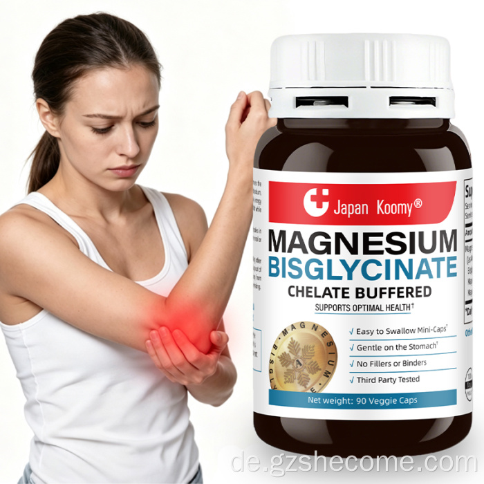 Shecome Magnesiumbisglycinat-Kapseln bauen Muskeln auf